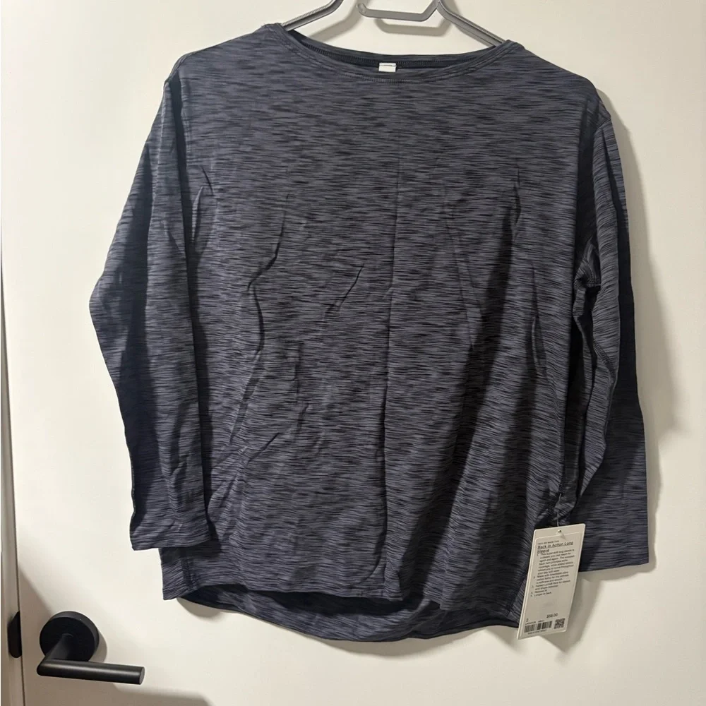 Women’s Lululemon Back in Action Long Sleeve - Size 2 - NWT - Picture 3 of 6